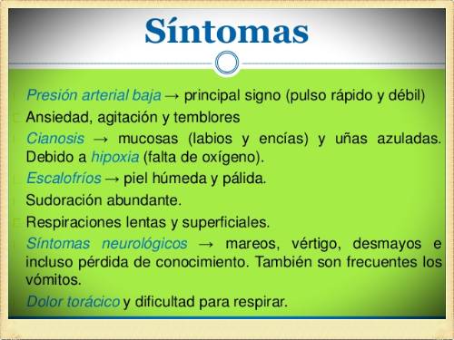 síntomas de la presion baja